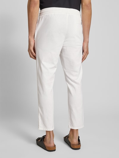 Only & Sons Cropped Stoffhose aus Leinen-Mix Modell 'LINUS' Weiss 5