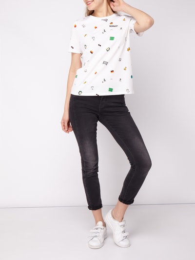 Jake*s Casual WM-Shirt mit Prints  Weiss 1