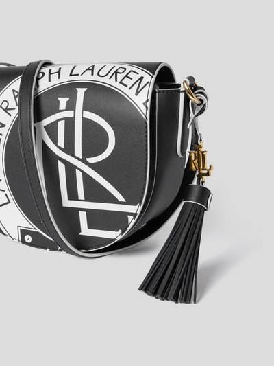 Lauren Ralph Lauren Saddle Bag mit Label-Print  Black 3