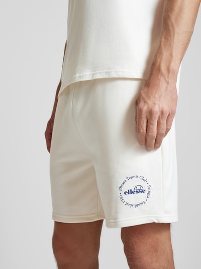 Ellesse Shorts mit elastischem Bund Modell 'FONTANZA' Offwhite 3