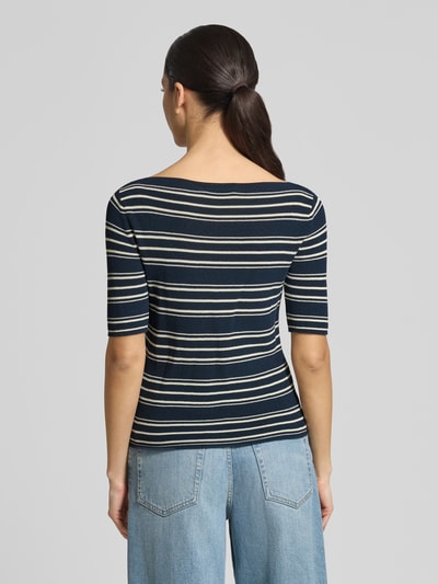 MAX&Co. Slim Fit Strickpullover aus Baumwoll-Mix Modell 'PASATTA' Marine 5
