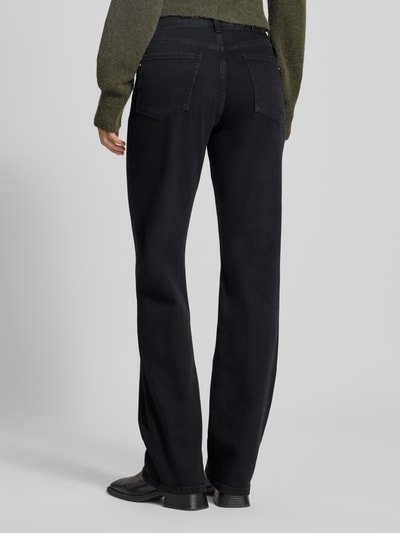 BOSS Orange Straight Fit Jeans aus Baumwoll-Mix Modell 'ADA' Black 5