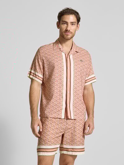 Lacoste Freizeithemd mit Label-Detail Rostrot 4