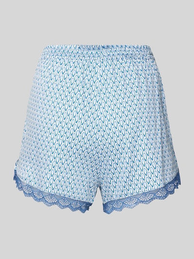 CCDK Copenhagen Relaxed Fit Pyjama-Shorts mit Spitzenbesatz Modell 'Kaitlyn' Hellblau 3