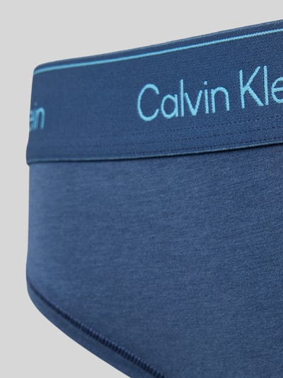 Calvin Klein Underwear String mit elastischem Bund und Label-Details Blau 2