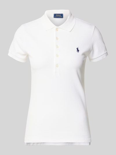 Produktfoto, Regular Fit Poloshirt aus Baumwoll-Mix Modell 'JULIE' von Polo Ralph Lauren, Optik: Unifarben, Piqué-Textur, Logo-Stitching