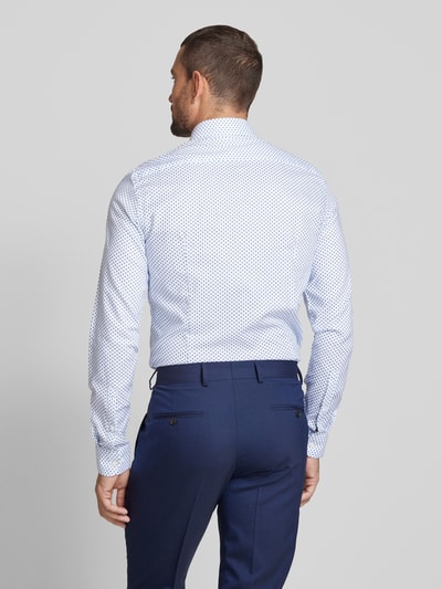 Jake*s Slim Fit Business-Hemd mit extra langen Ärmeln Weiss 5