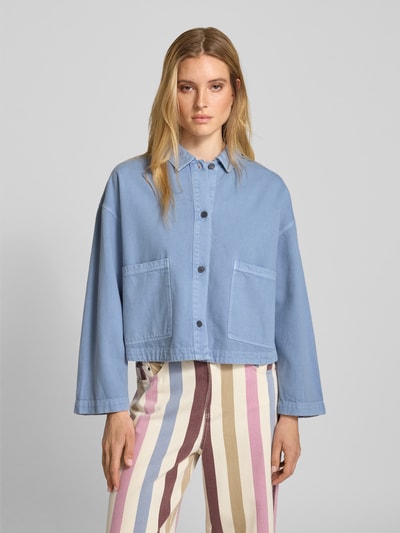 Jake*s Casual Jacke mit Knopfleiste Bleu 4