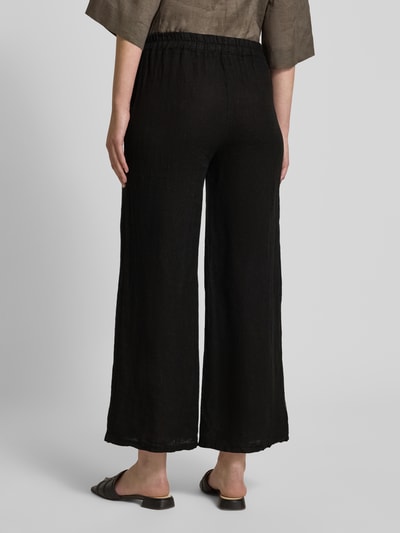 ZABAIONE Leinenhose mit Eingrifftaschen Black 5