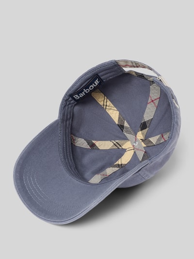 Barbour Basecap aus reiner Baumwolle Modell 'CASCADE' Bleu 2