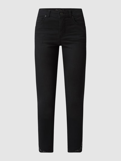 Angels Korte jeans met stretch, model 'Ornella' Zwart - 2