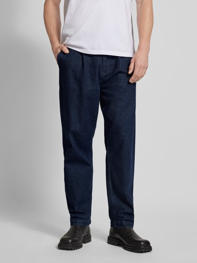 Thinking Mu Tapered fit jeans met Blauw - 4