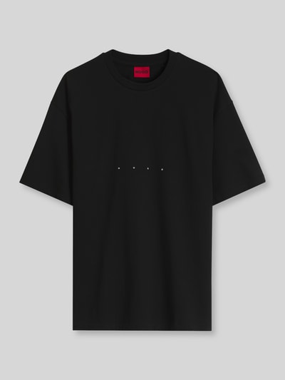HUGO Oversized T-Shirt aus reiner Baumwolle Modell 'Devrolo' Black 2