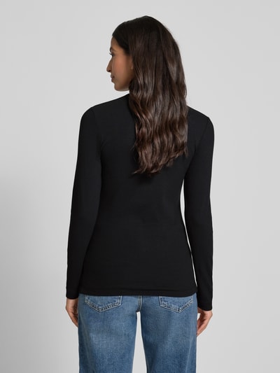 Marc O'Polo Regular fit shirt met lange mouwen van katoenmix Zwart - 5