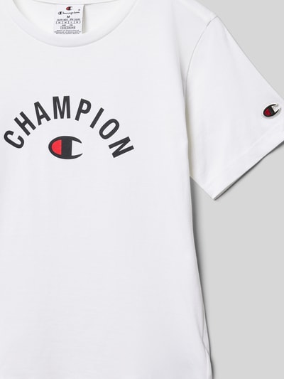 CHAMPION T-shirt met labelprint Wit - 2