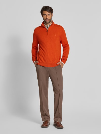 Polo Ralph Lauren Sweter z dzianiny z prążkowanymi wykończeniami Pomarańczowy 1