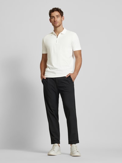 SELECTED HOMME Poloshirt met korte ritssluiting, model 'FAVE' Wit - 1