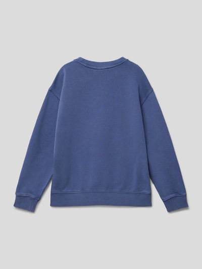 Element Oversized sweatshirt met labelstitching, model 'CORNELL' Marineblauw - 3