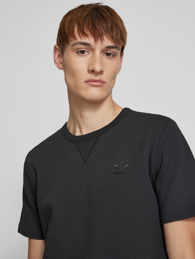 adidas Originals T-shirt met labelstitching Zwart - 3