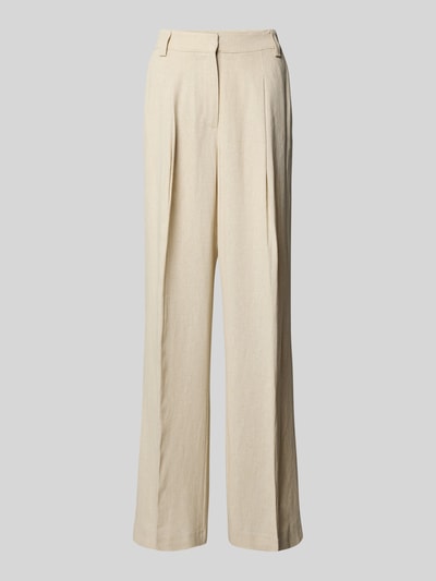 mbyM Stoffen broek met achterzak, model 'Cristiana' Beige - 2