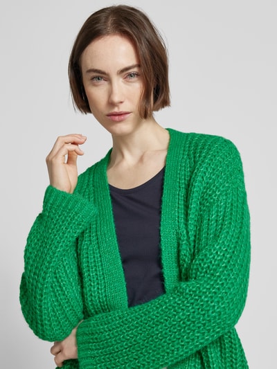 Zero Cardigan met opengewerkte voorkant Groen - 3