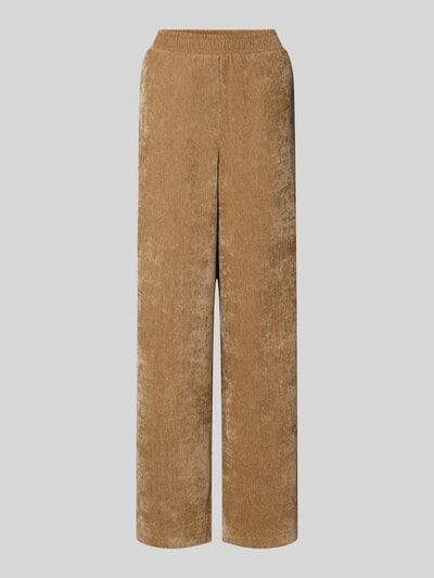 Jake*s Casual Samthose mit elastischem Bund Camel 2