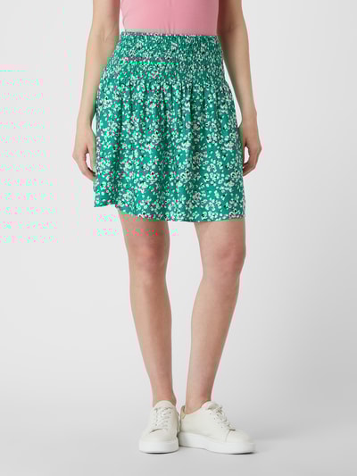 Saint Tropez Minirock mit Allover-Muster Modell 'Maddin' Grün 4