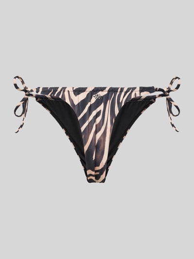 HUGO Majtki bikini w zebrę model 'FANCY' Czarny 3