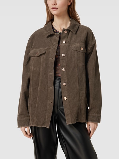 ONLY Hemdjacke in Cord-Optik Modell 'BITTEN' Anthrazit 4