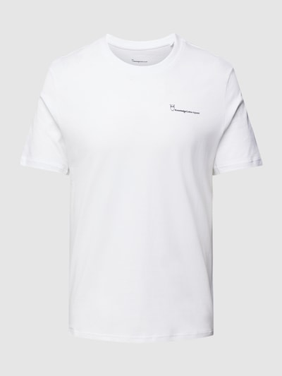 Knowledge Cotton Apparel Regular Fit T-Shirt mit Rundhalsausschnitt Offwhite 2