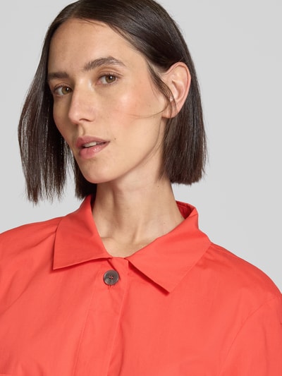 MORE Bluzka krótka z wpuszczanymi kieszeniami Czerwony 3