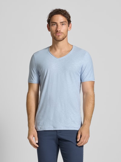 MCNEAL T-Shirt mit V-Ausschnitt Hellblau 4