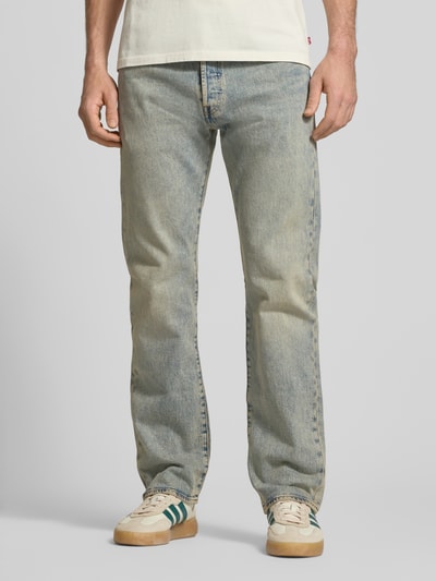 Levi's® Wide Leg Fit Jeans aus Baumwoll-Mix Modell '501®' Schlamm 4