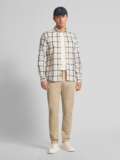 Tommy Hilfiger Relaxed Fit Hose aus Baumwoll-Mix Beige 1