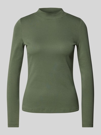 Christian Berg Woman Longsleeve mit Stehkragen Oliv 2