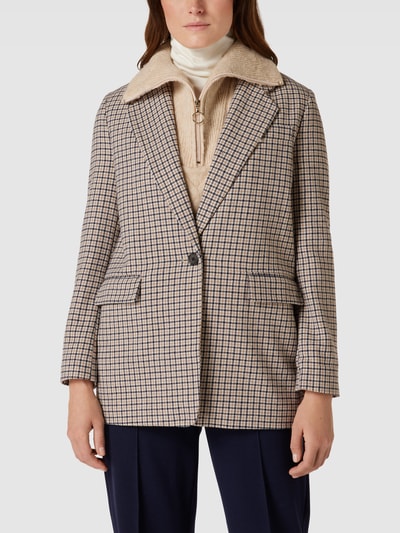 OPUS Blazer mit Allover-Muster Modell 'Javeli' Beige 4