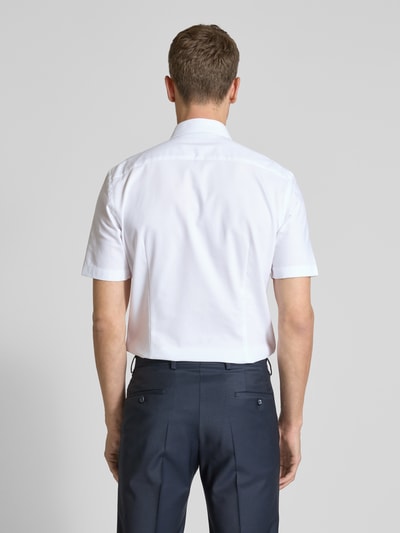 Jake*s Slim Fit Kurzarmhemd mit Knopfleiste Weiss 5