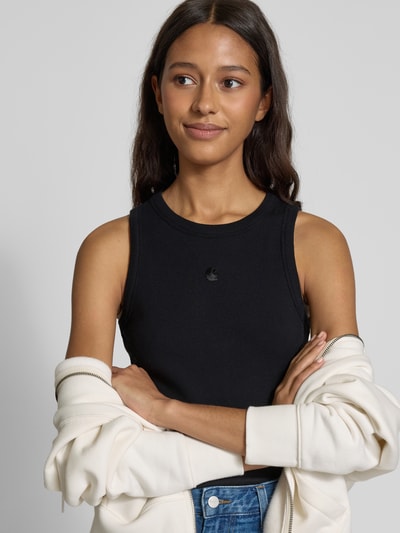 Carhartt Work In Progress Top z prążkowanymi wykończeniami model ‘Philips’ Czarny 3