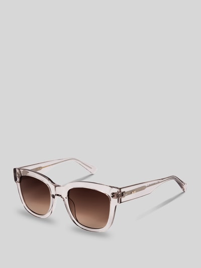 MessyWeekend Quadratische Sonnenbrille Modell 'LIV' Rosa 3