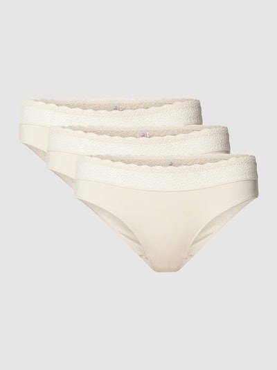 Triumph Slip mit Spitzenbesatz Modell 'Feel of Modal' im 3er-Pack Weiss 1