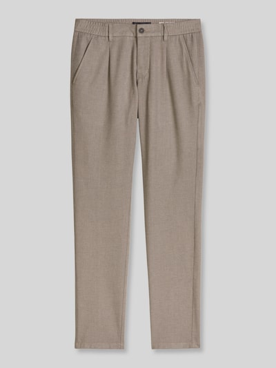 Marc O'Polo Regular Fit Schmale Hose aus Baumwoll-Mix Mittelbraun 2