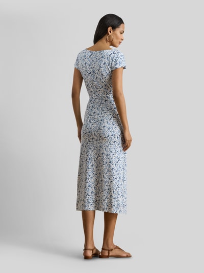 Lauren Ralph Lauren Kleid aus Baumwoll-Mix mit Knoten-Detail Hellblau Melange 5