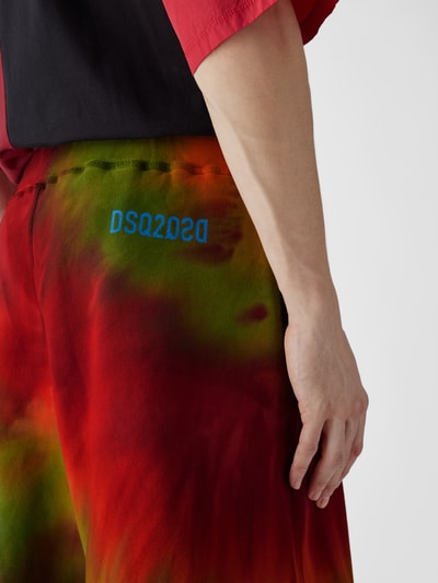 Dsquared2 Sweatshorts im Batik-Look Rot 3