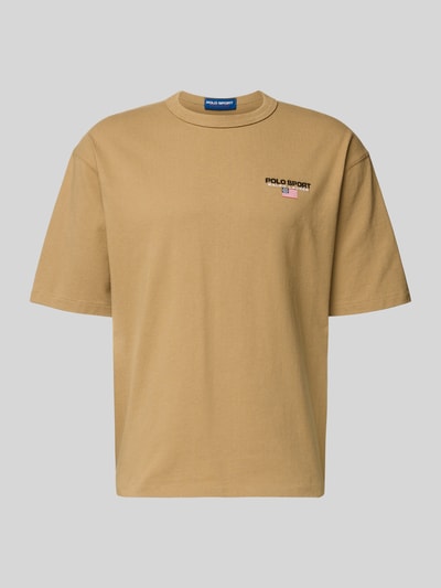 Polo Ralph Lauren T-shirt met labelstitching Camel - 2