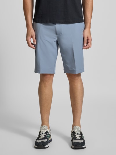 BOSS Green Slim Fit Chinoshorts mit Gürtelschlaufen Rauchblau 4