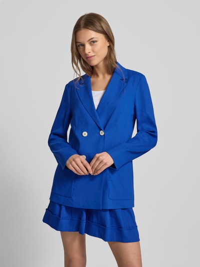 Marc Cain Leinenblazer mit aufgesetzten Taschen Royal 4