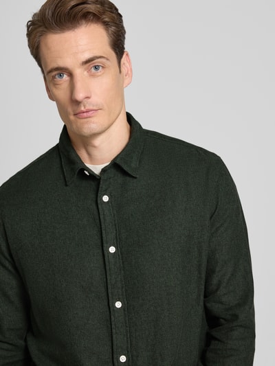 SELECTED HOMME Regular fit vrijetijdsoverhemd van puur katoen, model 'NOAH' Donkergroen - 3