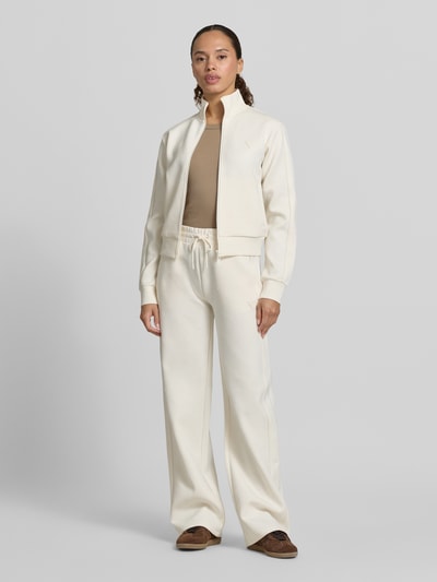 GUESS Activewear Wide Fit Sweatpants mit Allover-Logo-Print Modell 'Calista' Weiss 1