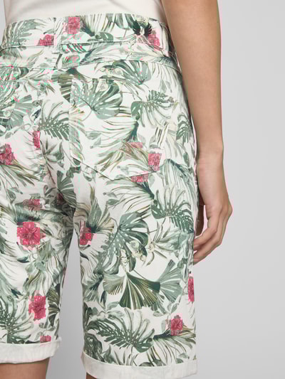 Angels Regular fit bermuda in 5-pocketmodel Rietgroen - 3