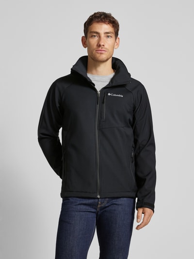 COLUMBIA Softshell-jack met labelprint, model 'CASCADE RIDGE' Zwart - 4